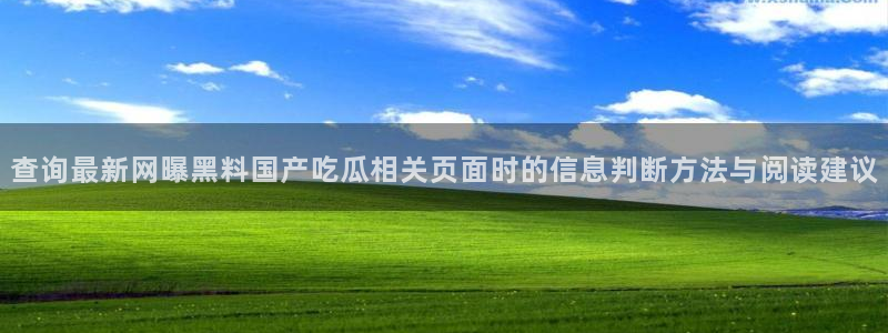 黑料吃瓜91:查询最新网曝黑料国产吃瓜相关页面时的信息判断方法与阅读建议